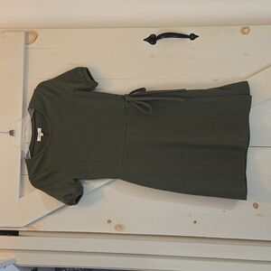 Madewell wrap evergreen dress
